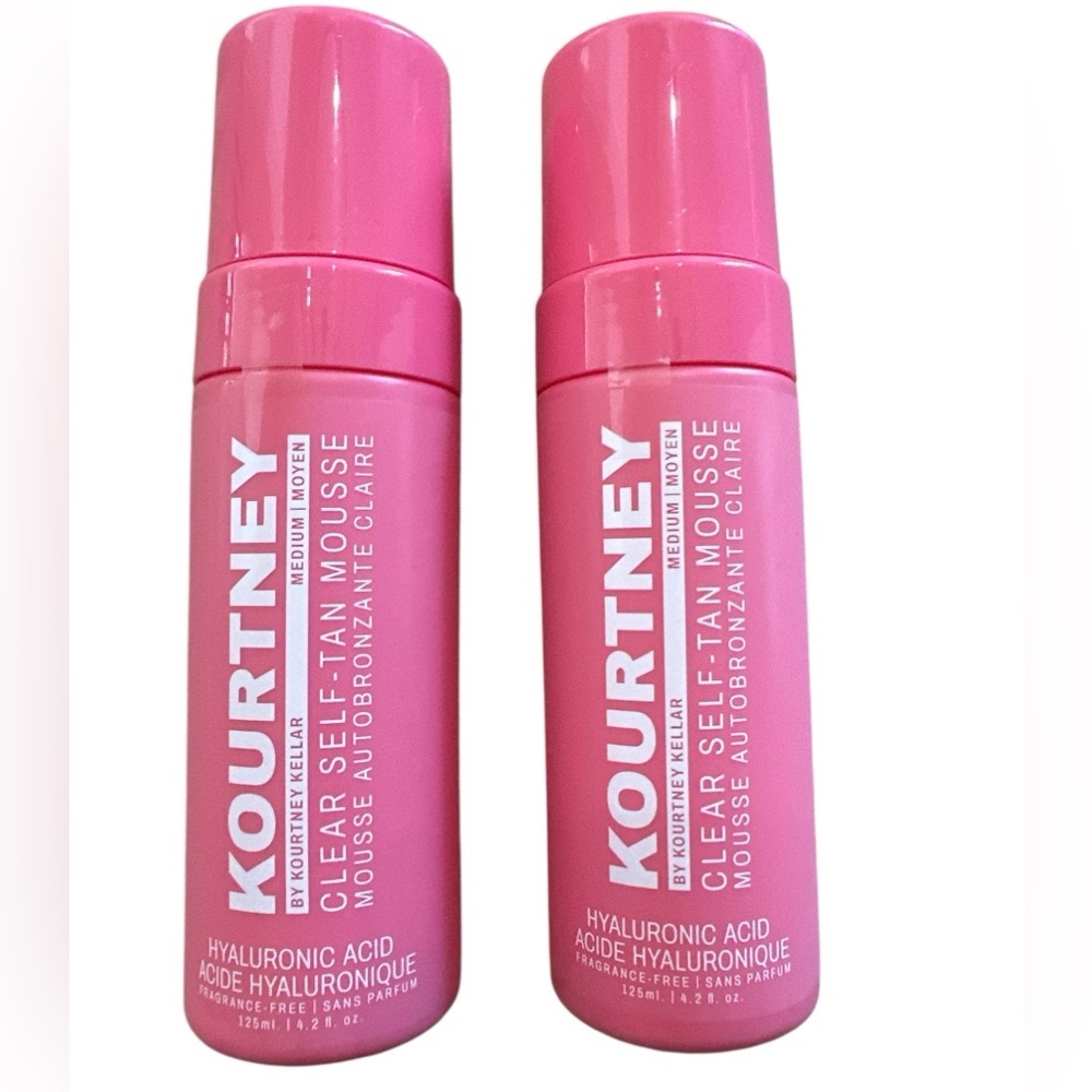 Kourtney Kellar Clear Self Tanning Mousse Medium NEW set of 2